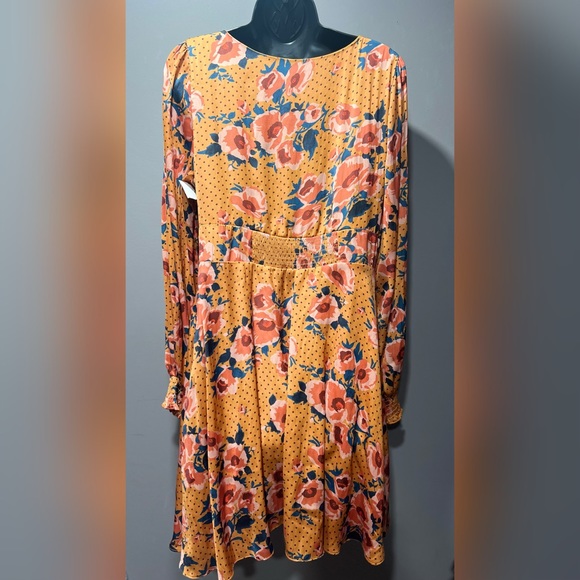 𐙚⋆˚✿˖° BEYOND the RADAR Floral Print Casual Dress Neutral 𐙚⋆˚✿˖° - Picture 4 of 13